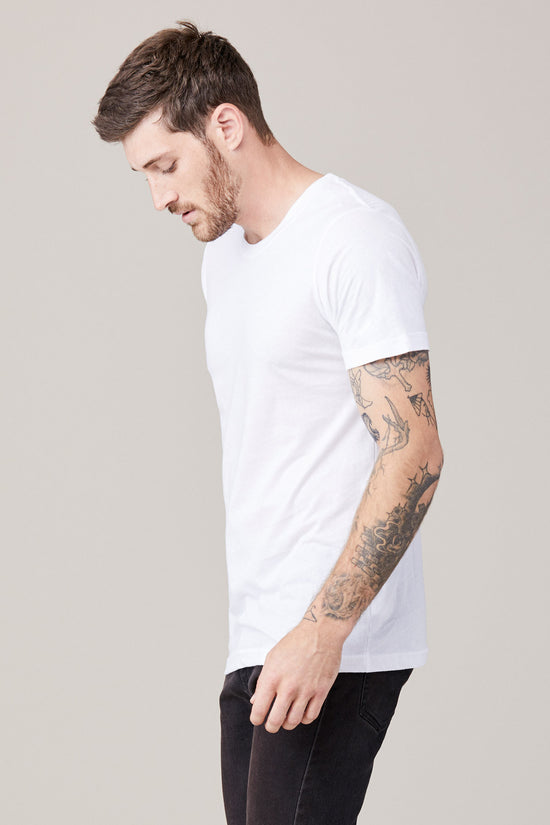 Men's Short Sleeve Crew - White