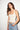LNA Essentail Ribbed Scoop Tank in Bone