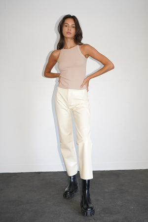 LNA Ribbed Dylan Tank in Nude