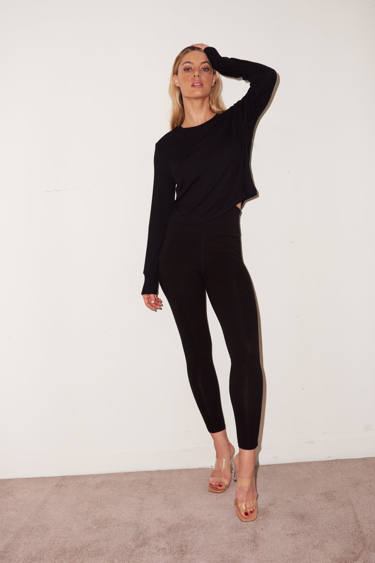 TU Womens Black Viscose Capri Leggings Size 14 L26 in – Preworn Ltd