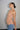 LNA Sarai Twist Shoulder Rib Top in Heather Blush