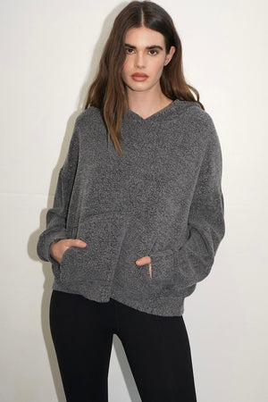 LNA Jura Sherpa Hoodie in Mazarine Blue