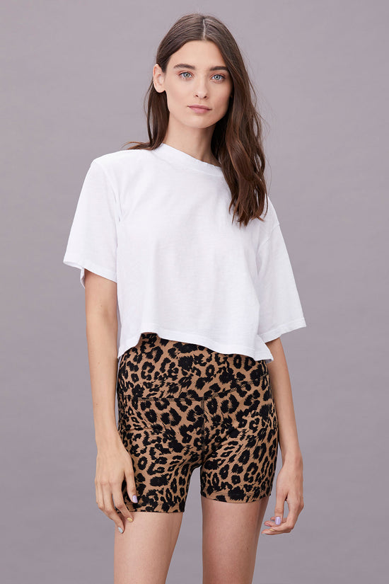 LNA Clothing Shorty Fietsshort in luipaardprint