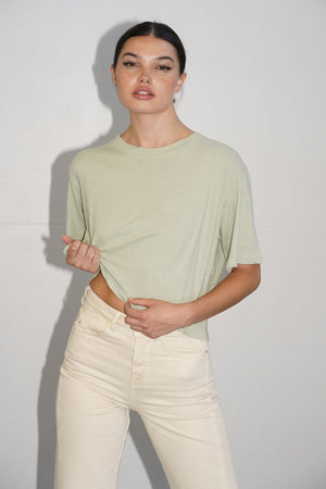 LNA Yara Tee in Smoke Green